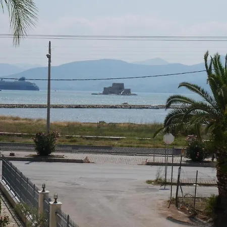 With The View Of Palamidi And Bourtzi Nafplio