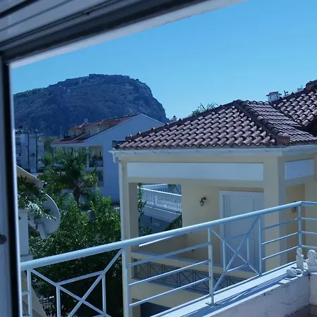 With The View Of Palamidi And Bourtzi Nafplio