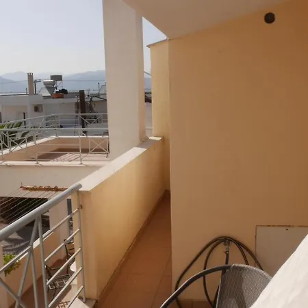 With The View Of Palamidi And Bourtzi Nauplie